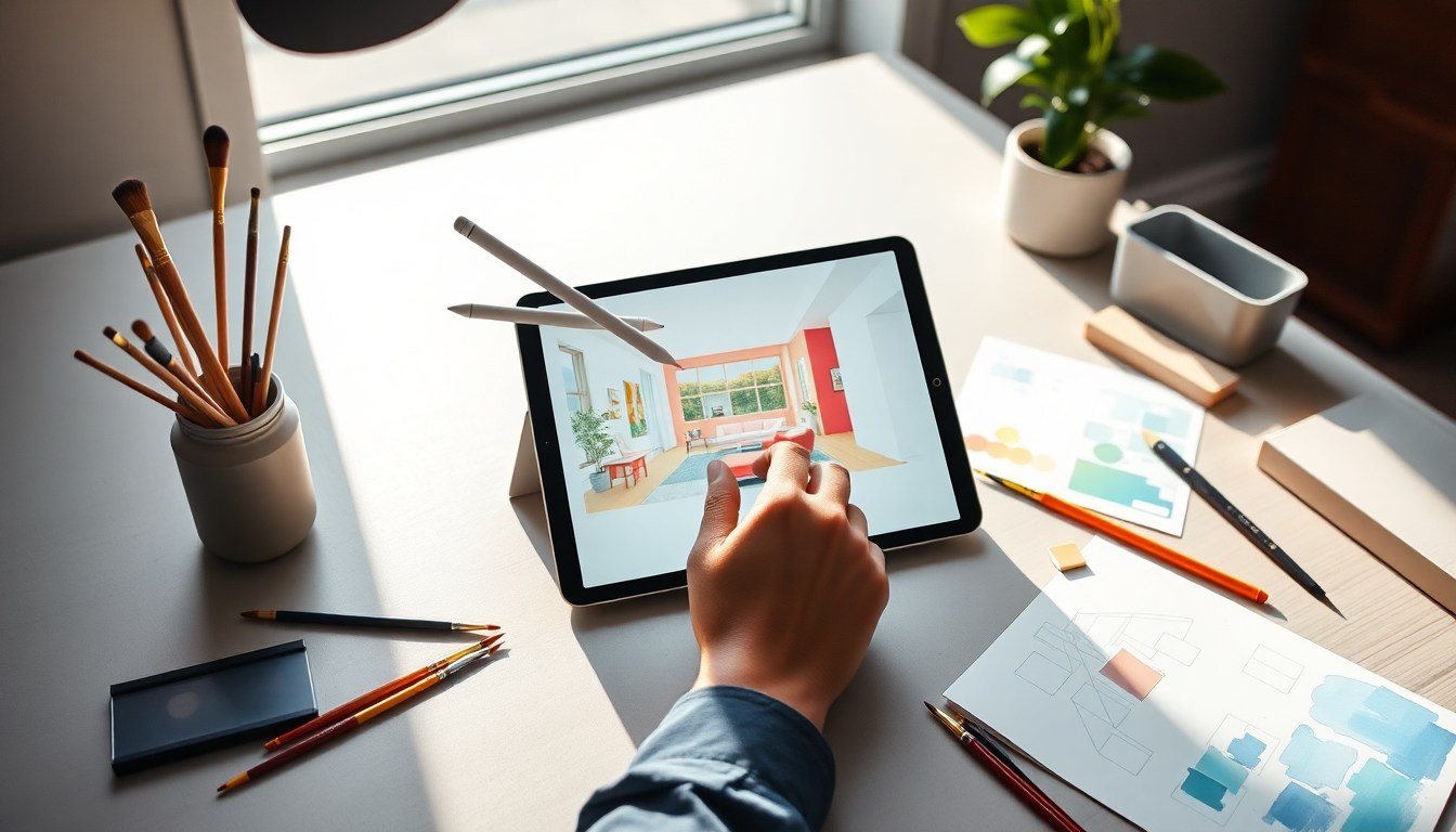 Studio Brushes: The Benefits of Using Procreate for Interior Design