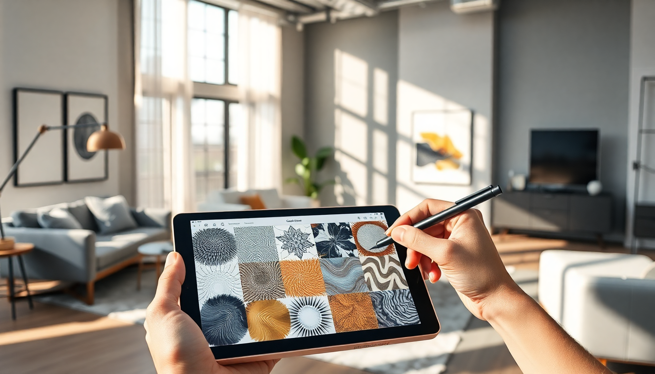 Elevate Your Interior Design Visuals with Textured Procreate Brushes from Studio Brushes