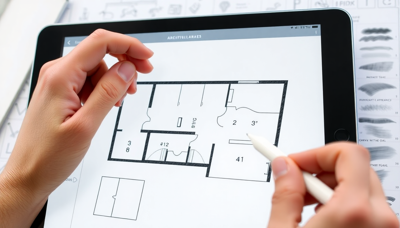 Studio Brushes: Drawing Accurate Floor Plans in Procreate with Our Brushes