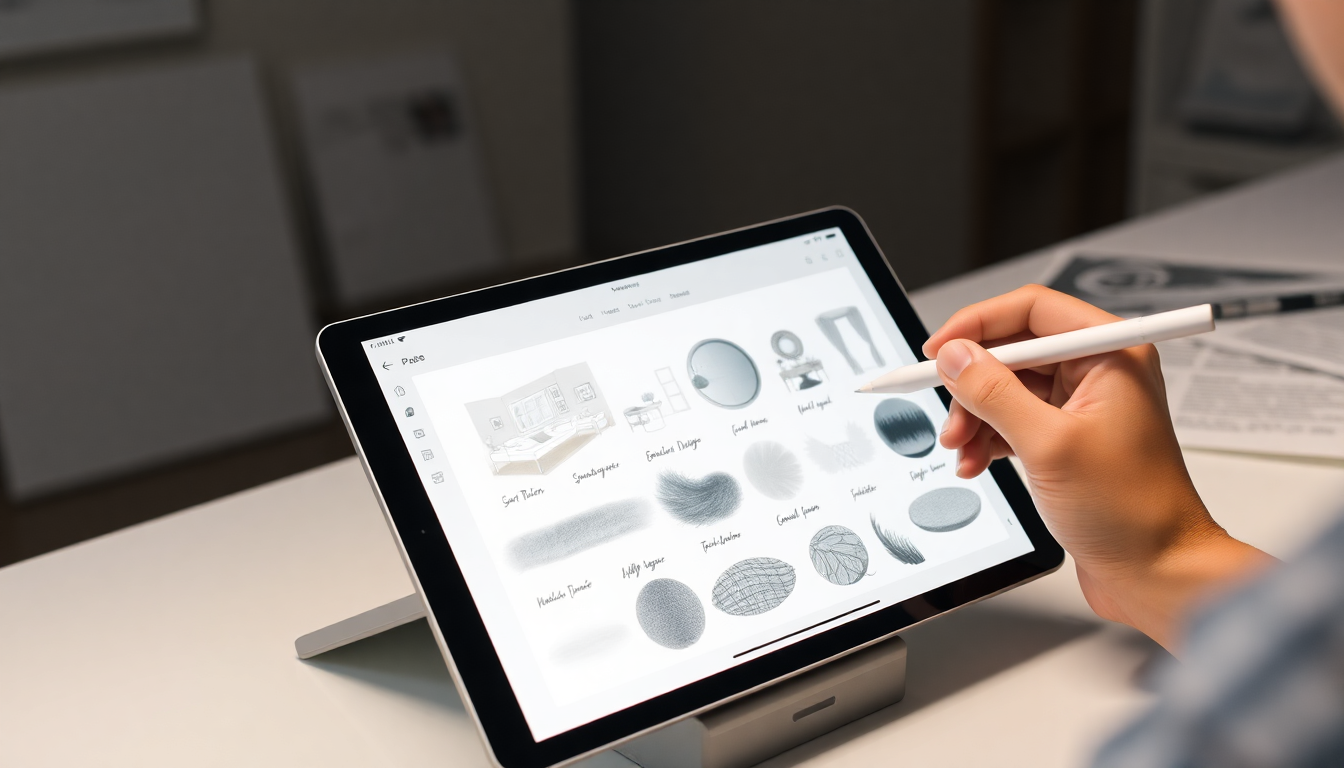 Studio Brushes: Como Personalizar Seus Pincéis no Procreate para Design de Interiores