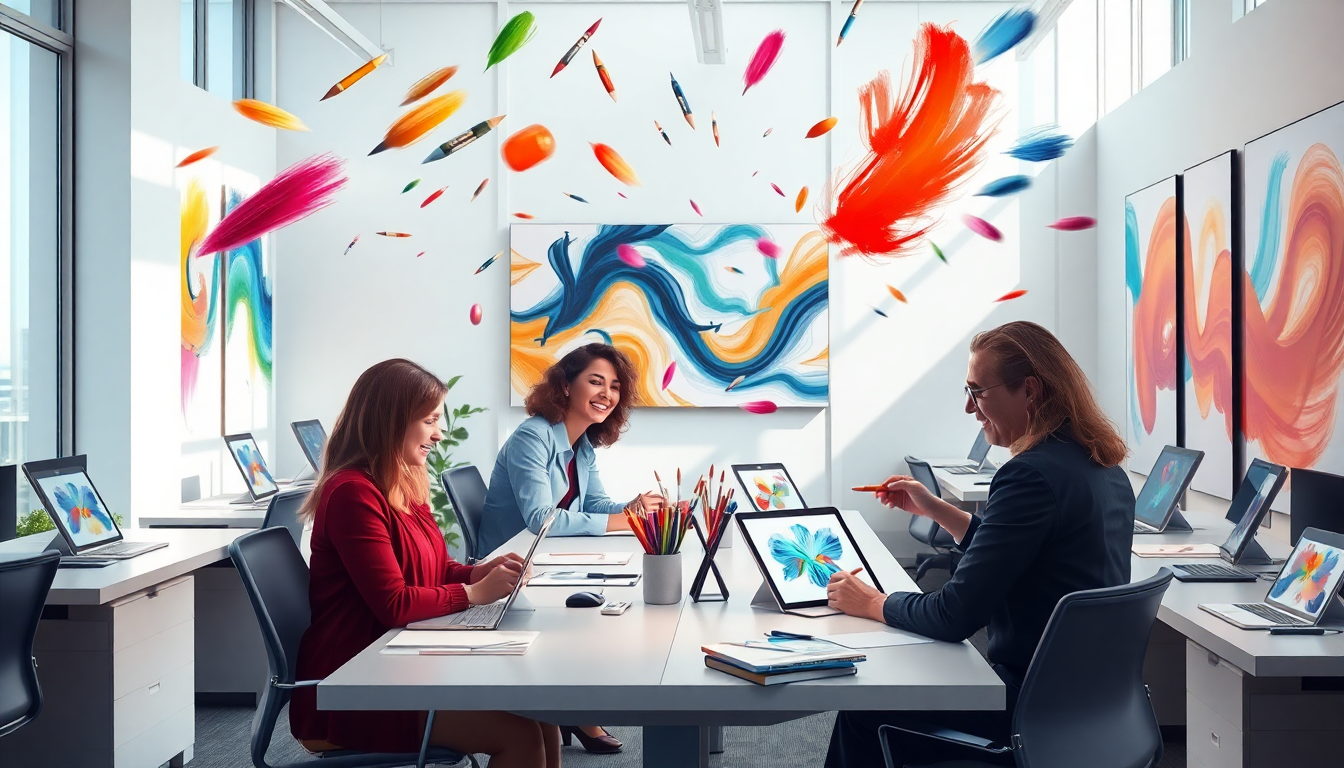 Studio Brushes: Inspiración para el diseño de oficinas utilizando Procreate