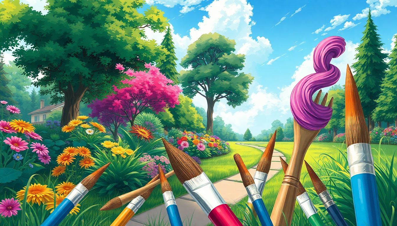 Studio Brushes : Pinceaux Procreate pour des illustrations d'espaces extérieurs - Studio Brushes