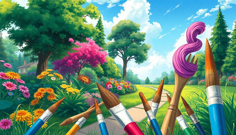 Studio Brushes : Pinceaux Procreate pour des illustrations d'espaces extérieurs - Studio Brushes
