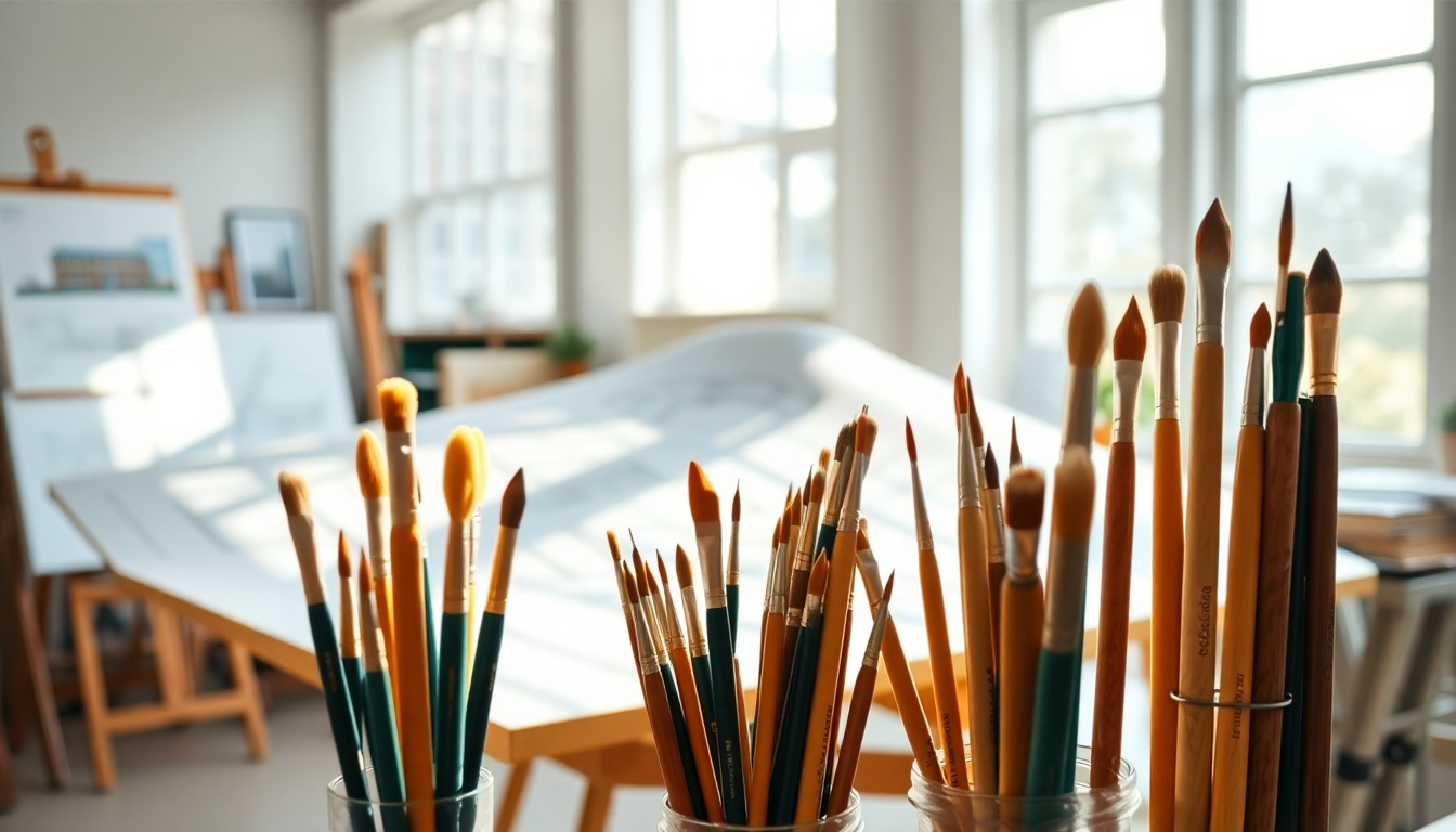 Studio Brushes: A Importância dos Pincéis na Criação de Projetos de Arquitetura