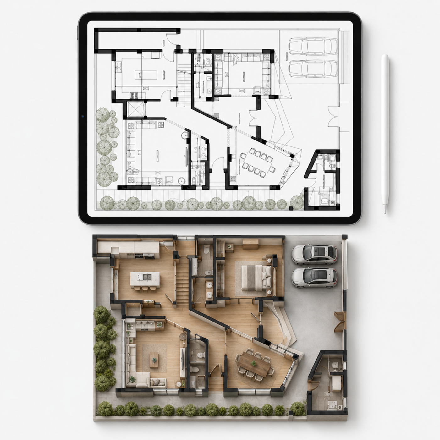 21+ Procreate floor plan templates for interior design, space planning, room layouts, and client presentations